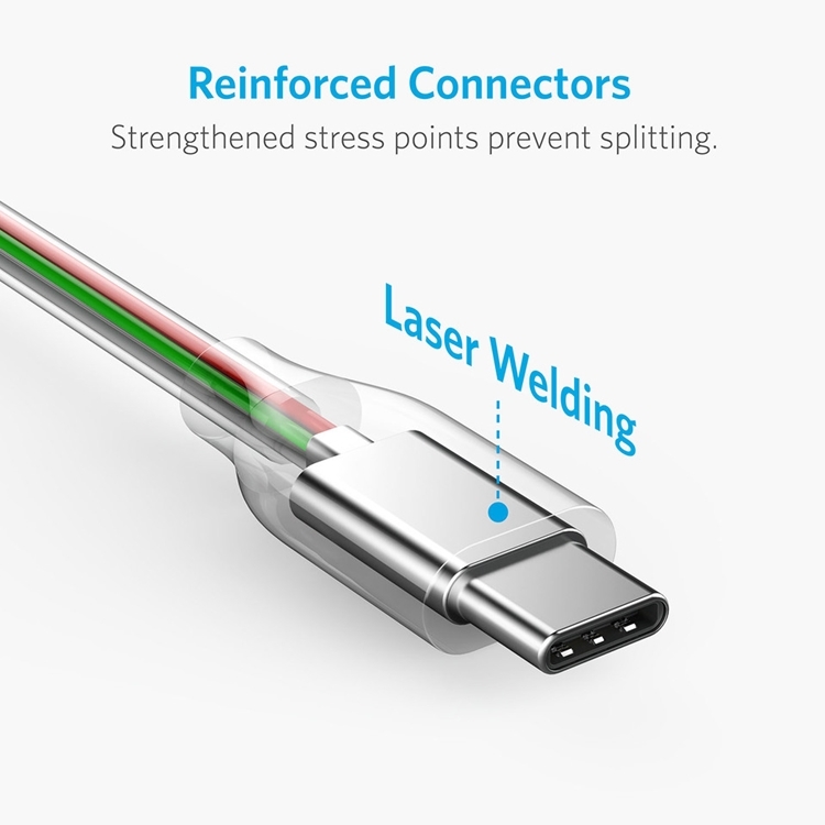 美國Anker傳輸充電線PowerLine+ TYPE-C對USB3.0-B81690