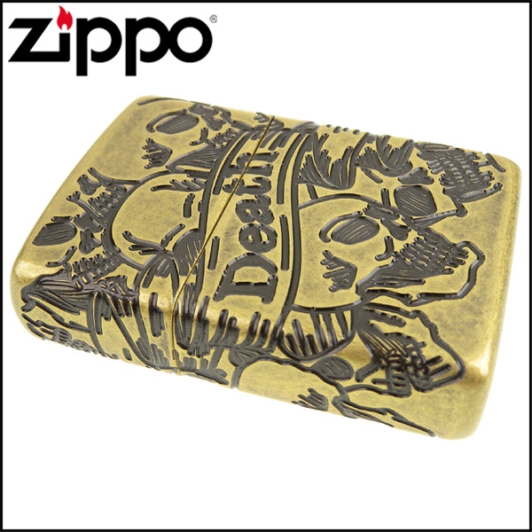 ZIPPO 美系~Freedom Skull-緞帶骷髏圖案設計(ARMOR裝甲)