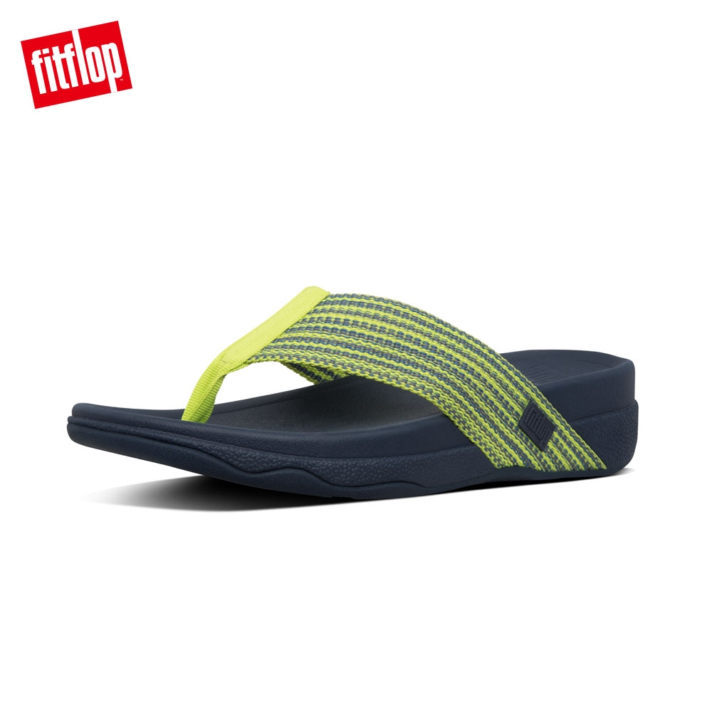 FitFlop SURFER FRESHWEAVE 運動風夾腳涼鞋 萊姆綠