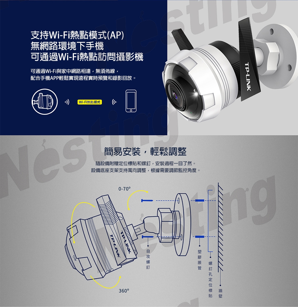 TP LINK 200萬智能全彩無線網路攝影機 TP-IPC62A