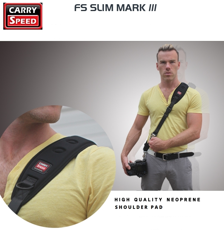 美國Carry Speed單眼相機減壓背帶FS-SLIM MARK III斜揹背帶(窄版)