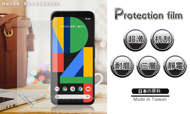 Monia Google Pixel 4 XL 高透光亮面耐磨保護貼 保護膜