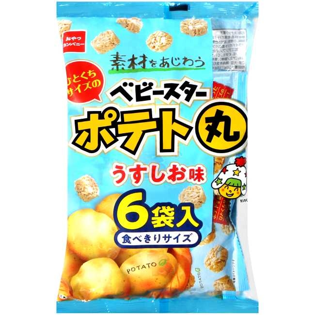 OYATSU 6袋入丸子點心麵[馬鈴薯鹽味](108g)