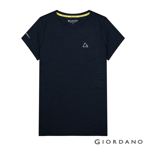 GIORDANO 女裝G-MOTION反光LOGO運動T恤-09 標誌黑