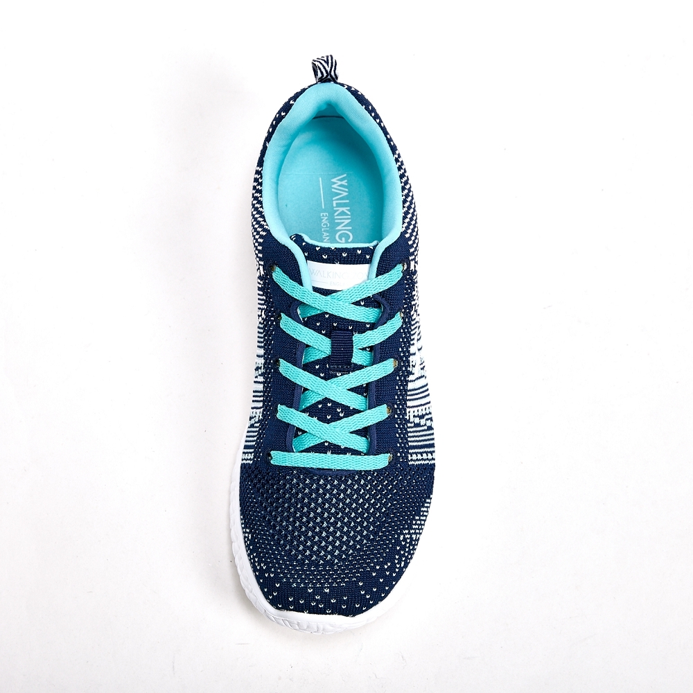 WALKING ZONE 天痕戶外瑜珈鞋系列 綁帶運動鞋女鞋-藍(另有粉、白)