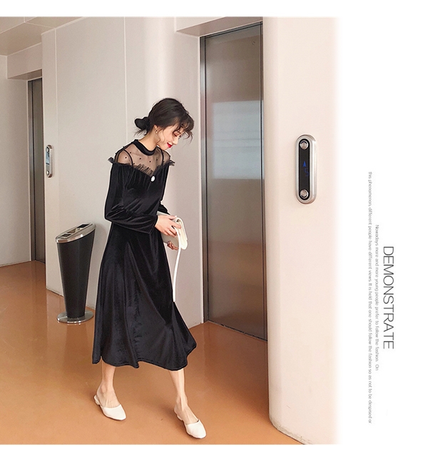 【韓國K.W.】氣質魅力小性感修身洋裝-1色