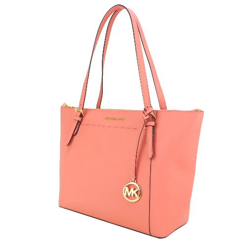 MICHAEL KORS CIARA素面防刮托特包-大/葡萄柚紅