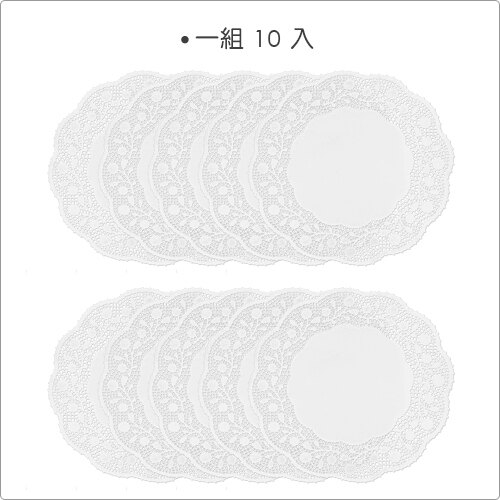 《IBILI》蕾絲花邊蛋糕紙墊10入(圓30cm)