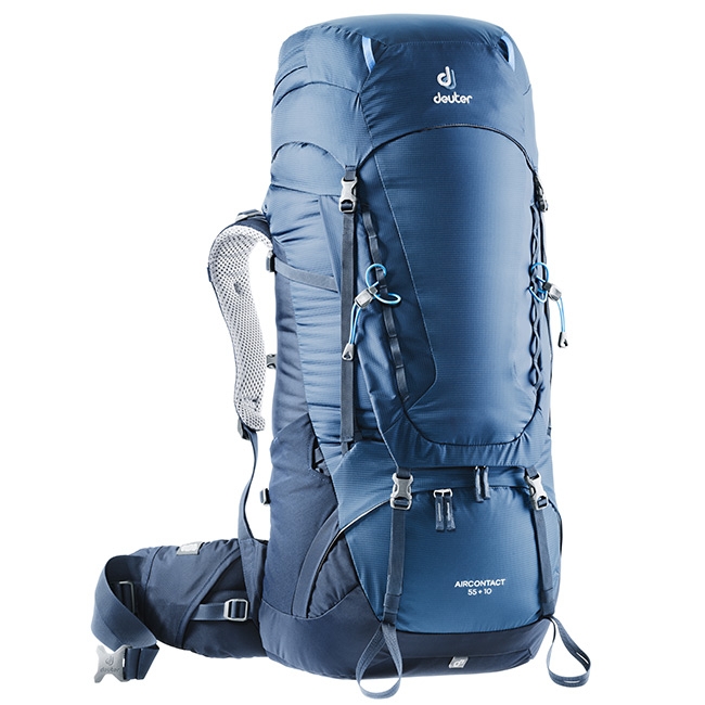 【德國DEUTER】AIRCONTACT 55+10L輕量拔熱透氣登山背包3320319藍