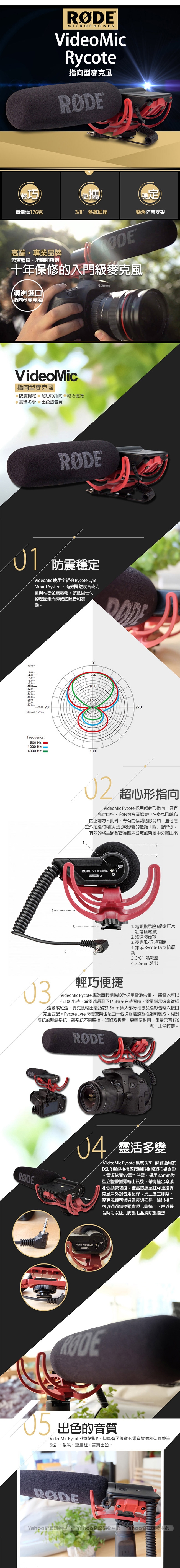 RODE 羅德 RODE Video Mic R 超指向型收音麥克風 RDVMR 公司貨