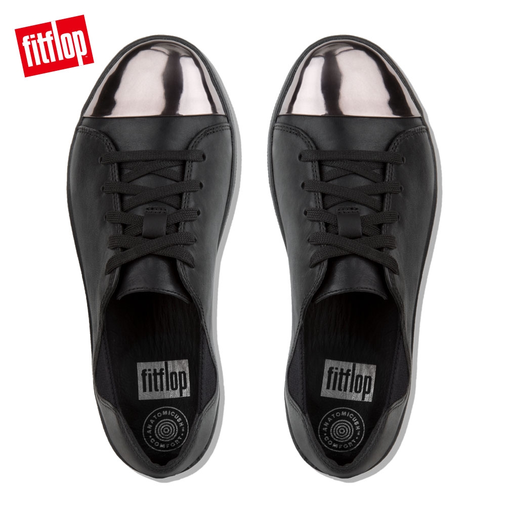 FitFlop F-SPORTY MIRROR-TOE SNEAKERS 黑色