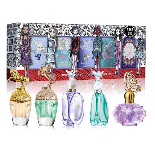 ANNA SUI 安娜蘇插畫女孩迷你小香禮盒5ml*4+4ml*1