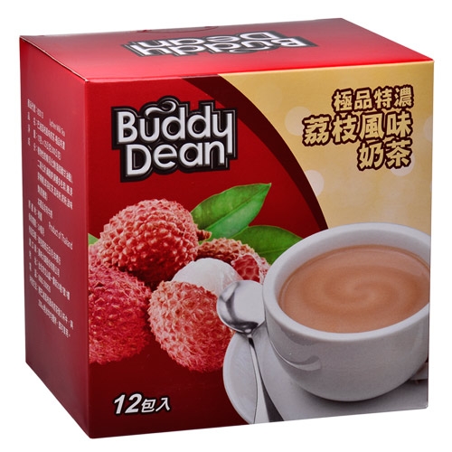 Buddy Dean 巴迪荔枝風味奶茶-極品特濃(25gx12包入)