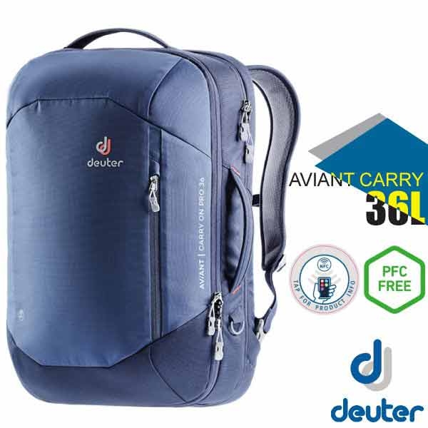 Deuter AVIANT CARRY ON 36L 專業休閒電腦後背包_藍