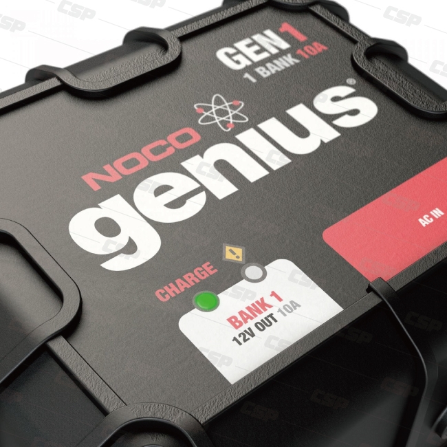 【NOCO Genius】GEN1水陸兩用充電器12V10A/船舶 遊艇 汽車電瓶 單輸出