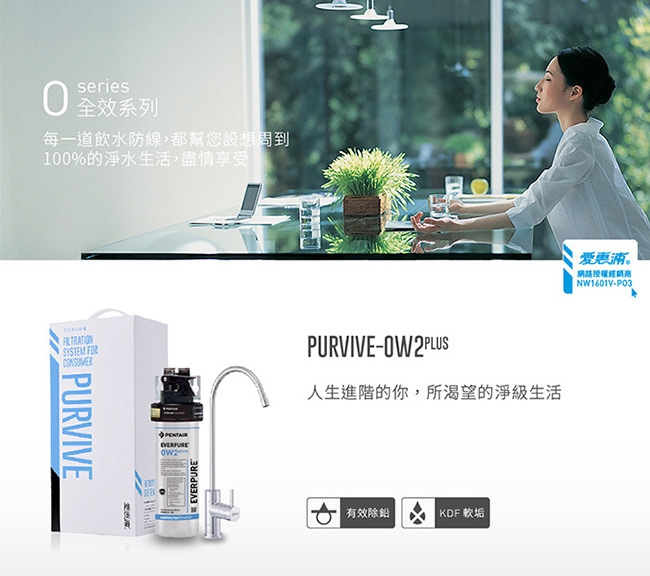 愛惠浦 O series全效系列淨水器 EVERPURE PURVIVE-OW2PLUS