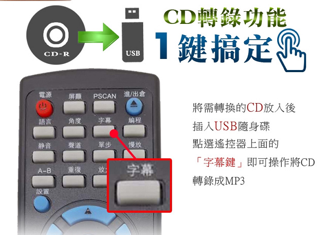 Dowai多偉Divx/USB/卡拉OK DVD影音播放機 AV-981
