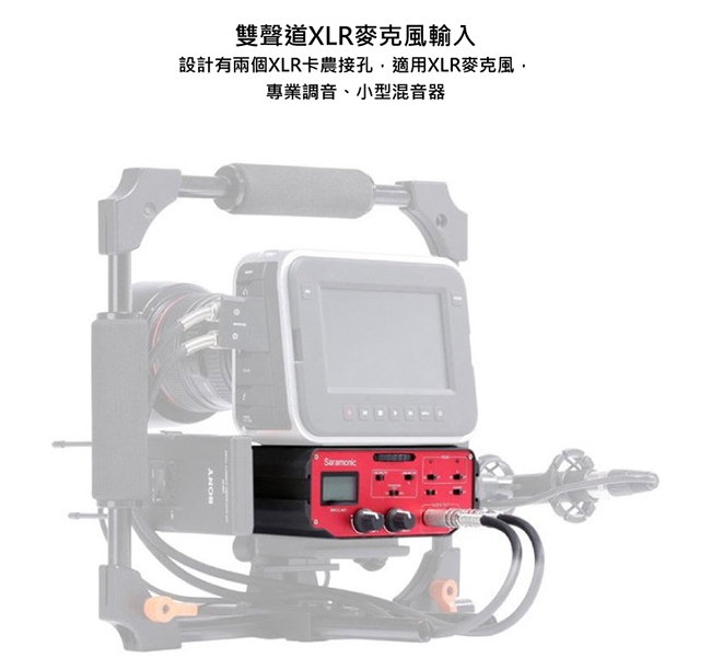 Saramonic楓笛 SR-BMCCA01 單眼相機、攝影機混音器