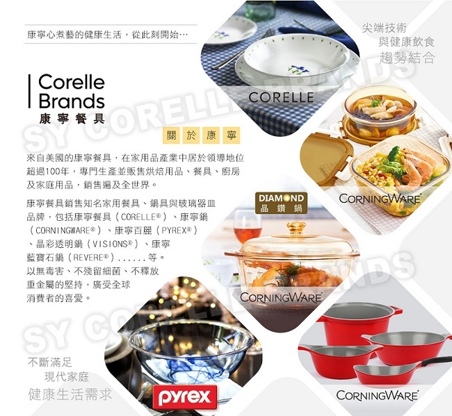 (送保鮮盒)美國康寧 CORELLE 波卡舞曲平盤3件組 贈 正方型500ml 透明玻璃保鮮盒