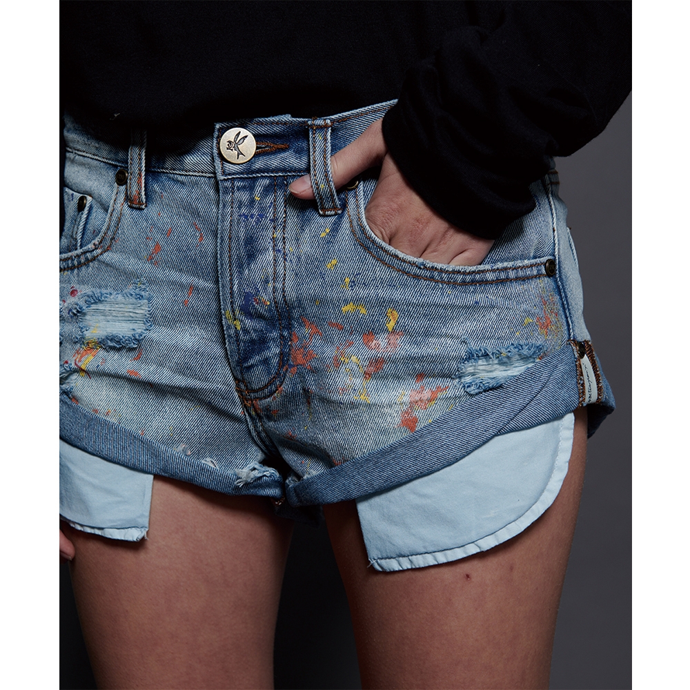 ONETEASPOON BANDITS DENIM SHORT 牛仔短褲(女)