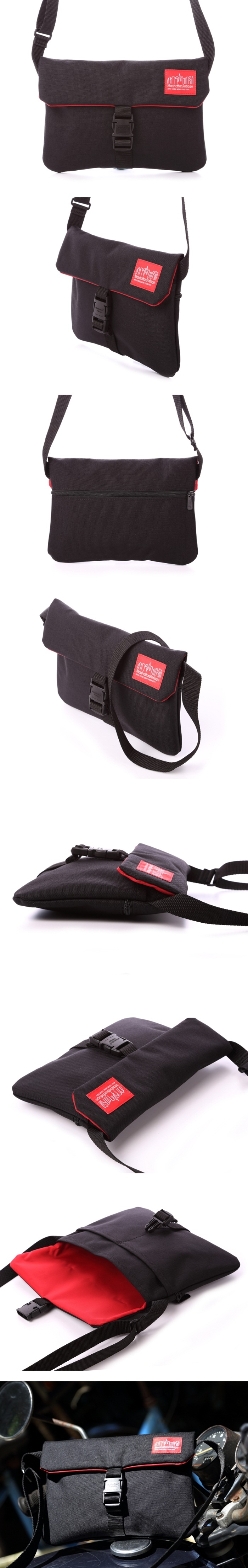 美國Manhattan Portage。瓊斯肩背包MP1090-BLK(黑)