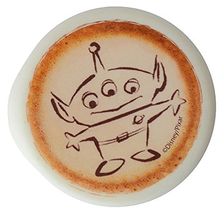 日本Entrex玩具總動員Latte Art馬克杯咖啡杯1435附拉花杯蓋