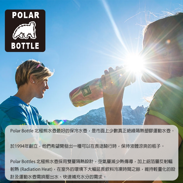 Polar Bottle 24oz噴射保冷水壺新咬嘴系列