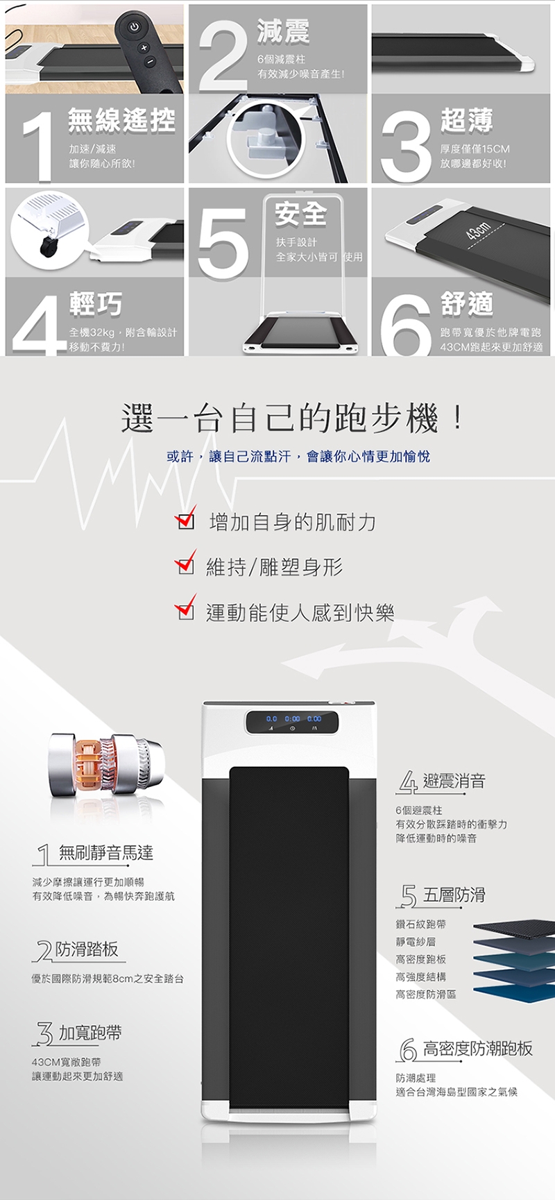 JHT 極創平板跑步機(動力升級款)