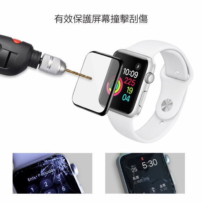 JTLEGEND Apple Watch Series 4 (44mm)鋼化玻璃保護貼