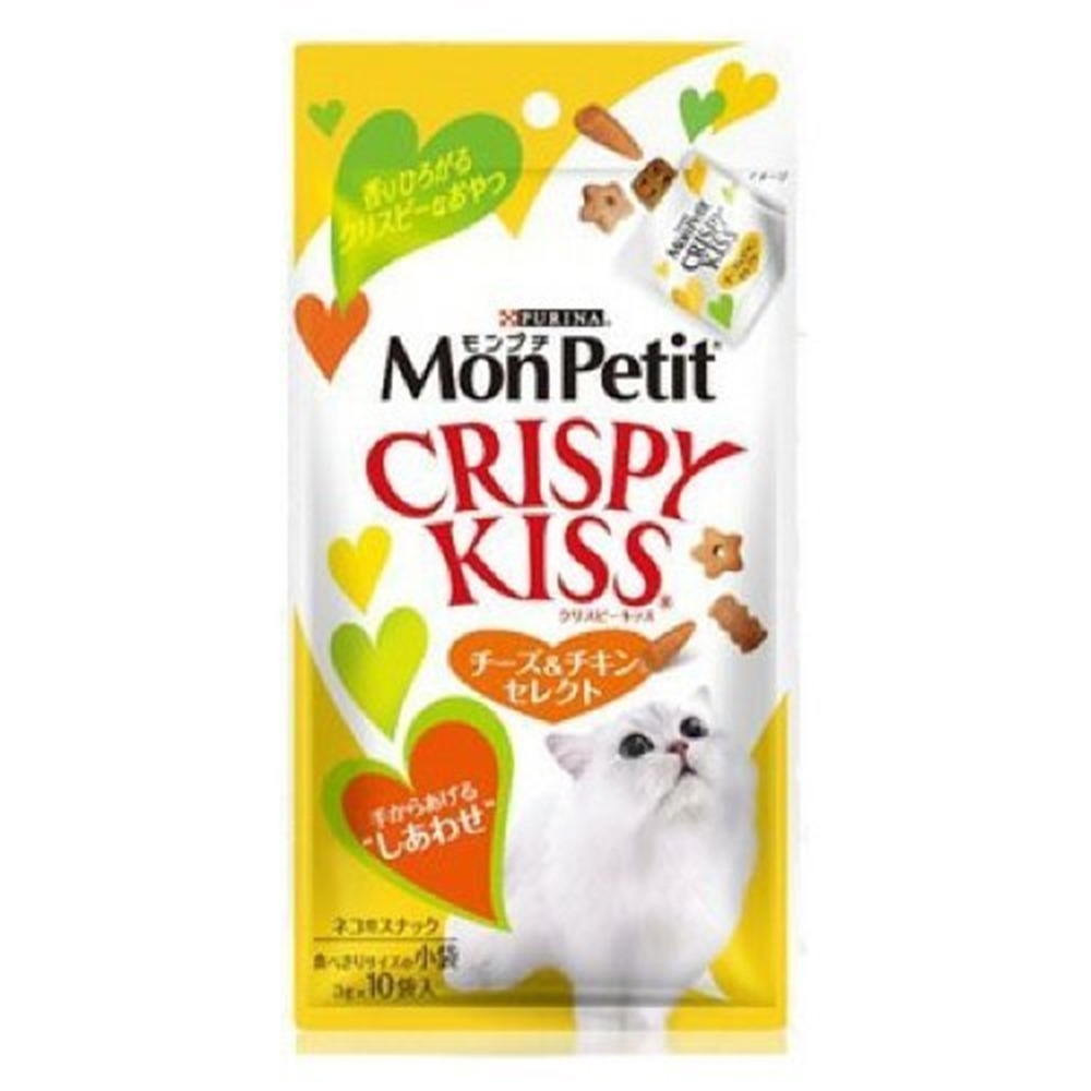 (5包組)貓倍麗《Crispy Kiss 》3g x10袋入多種口味貓餅乾