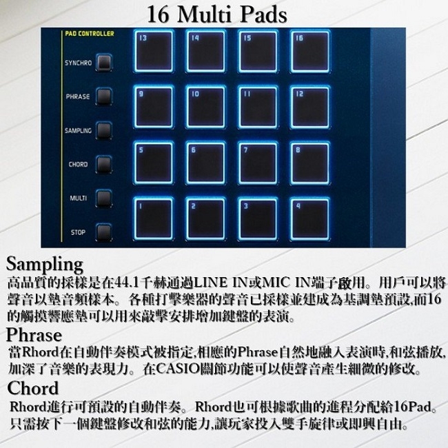 CASIO MZ-X500/61鍵電子琴/ 高階型/ 公司貨保固