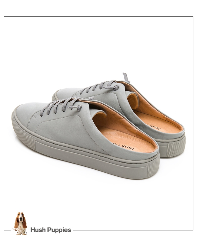 Hush Puppies Greenwich 女穆勒休閒鞋-墨灰色