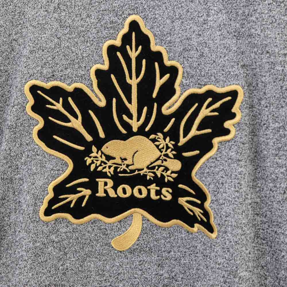 ROOTS男裝-周年系列楓葉長袖T恤-灰色