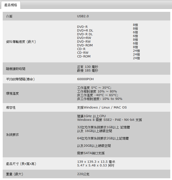 LITEON ES1 黑 外接式超薄型 DVD 燒錄機