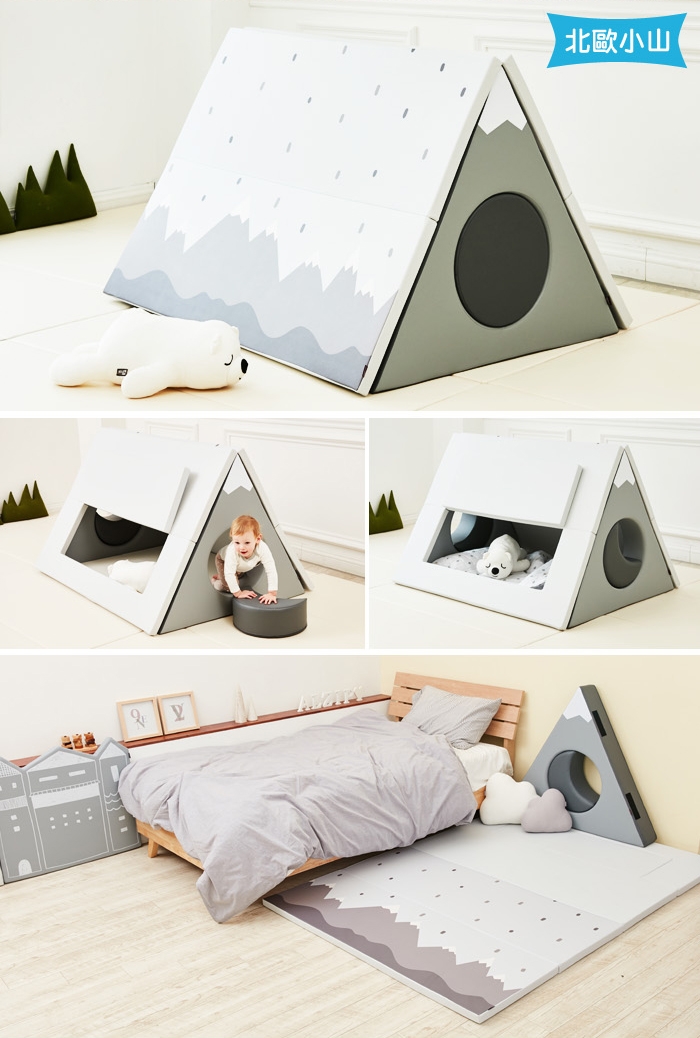 【ALZiPmat】韓國 HOUSE TENT SET 小屋帳篷 遊戲墊 - 愛睏熊