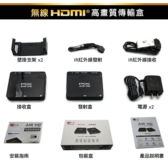 PX大通 WTR-3000 無線HDMI高畫質傳輸盒(快速到貨)