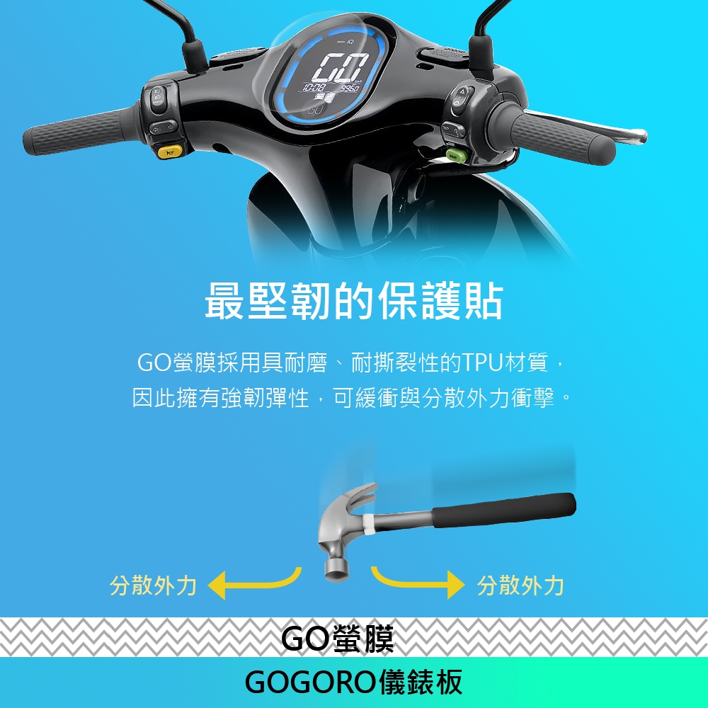 o-one GO螢膜gogoro2 儀表板保護貼 滿版全膠護貼超跑包膜頂級原料犀牛皮