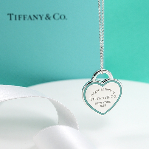 Tiffany&Co. Return to Tiffany 經典藍色琺瑯愛心純銀項鍊