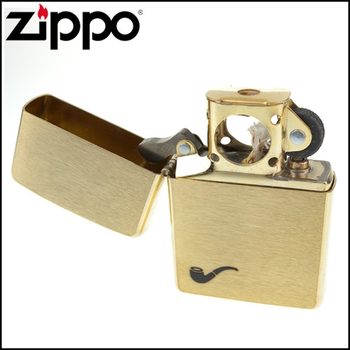 ZIPPO 美系~Pipe Lighter~煙斗用打火機-純銅拉絲打磨