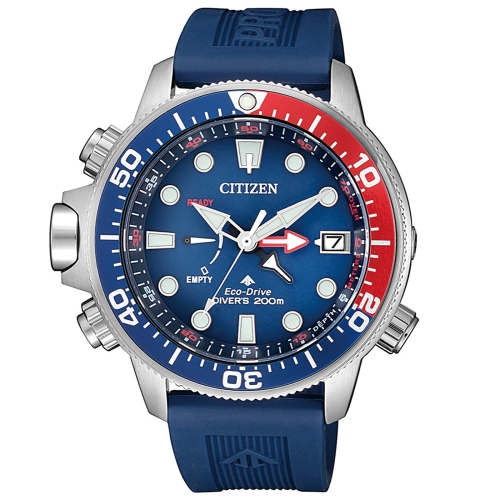 CITIZEN PROMASTER潛水200米光動能橡膠腕錶BN2038-01L