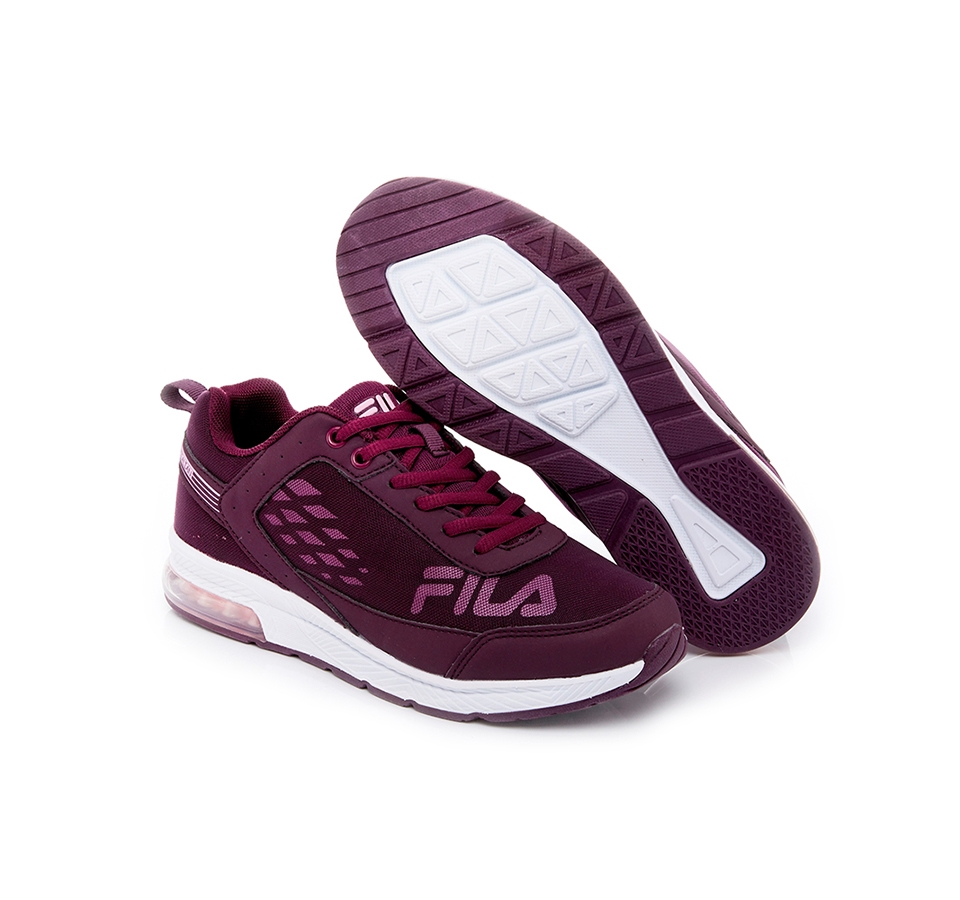 FILA 女半氣墊慢跑鞋-桃紫 5-J703T-771