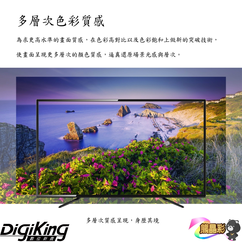 DigiKing 數位新貴43吋淨藍光FHD液晶 DK-43S9F7