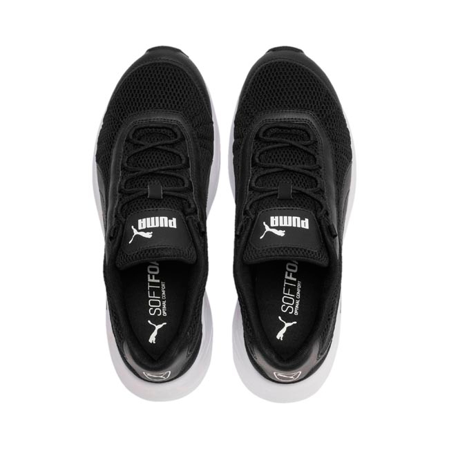 PUMA-Nucleus 男女復古慢跑運動鞋-黑色