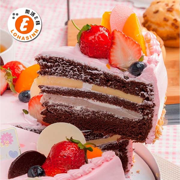 預購-樂活e棧-生日快樂造型蛋糕-初戀圓舞曲蛋糕(8吋/顆,共1顆)