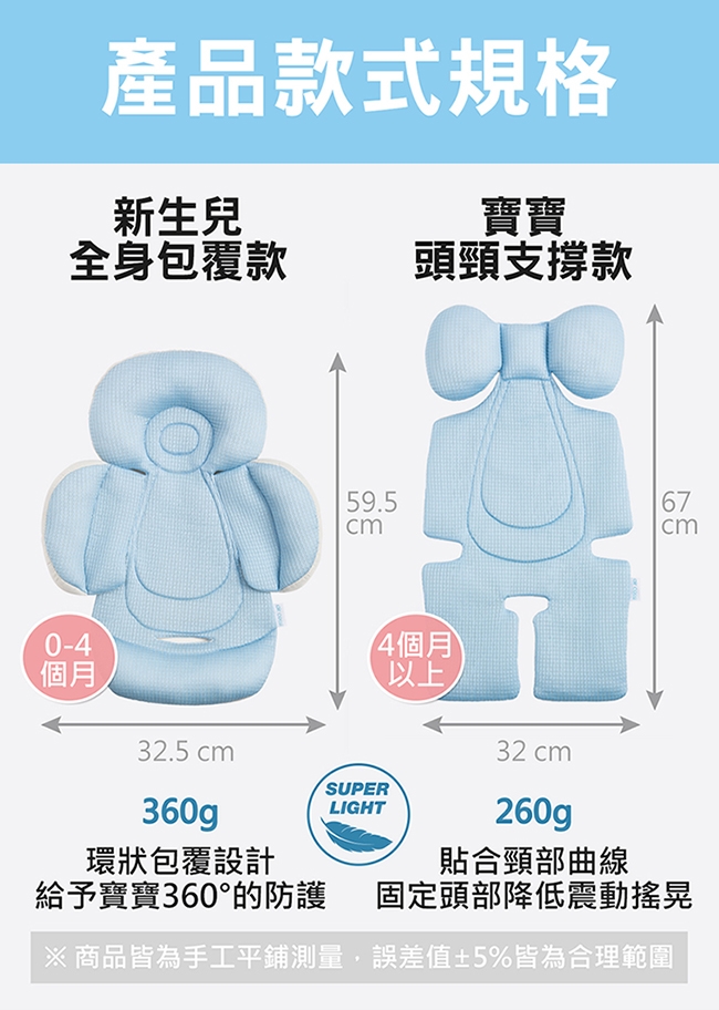 air cossi 超透氣抗菌天絲座墊_嬰兒推車座墊 (新生兒全身包覆款0-4m)-清新綠