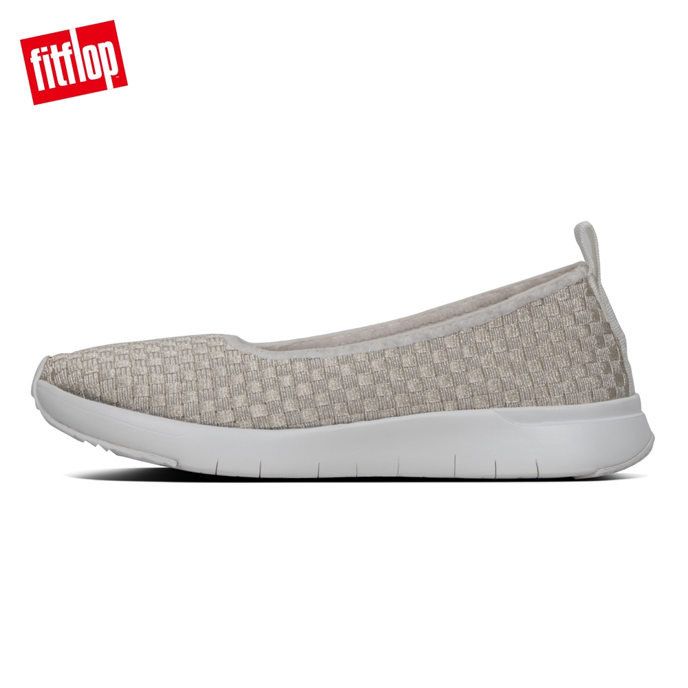 FitFlop STRIPKNIT SLIP-ON BALLARINAS 白