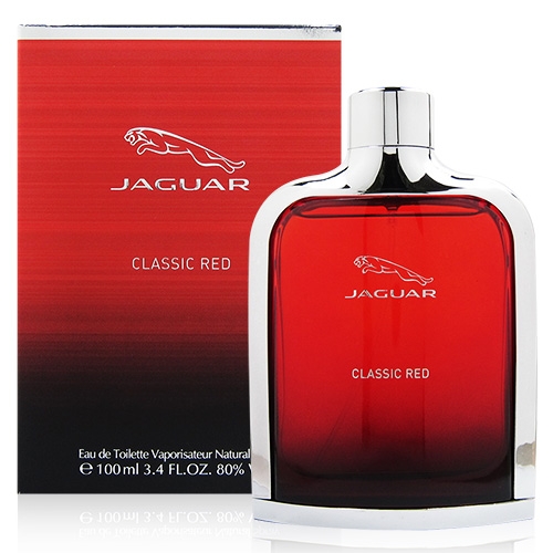 JAGUAR積架 RED紅色捷豹男性淡香水100ml 贈JAGUAR積架鑰匙圈乙份