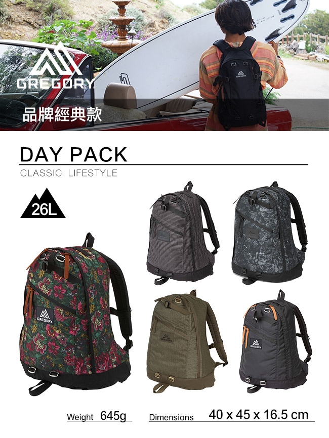 Gregory 26L DAY PACK後背包 橄欖綠