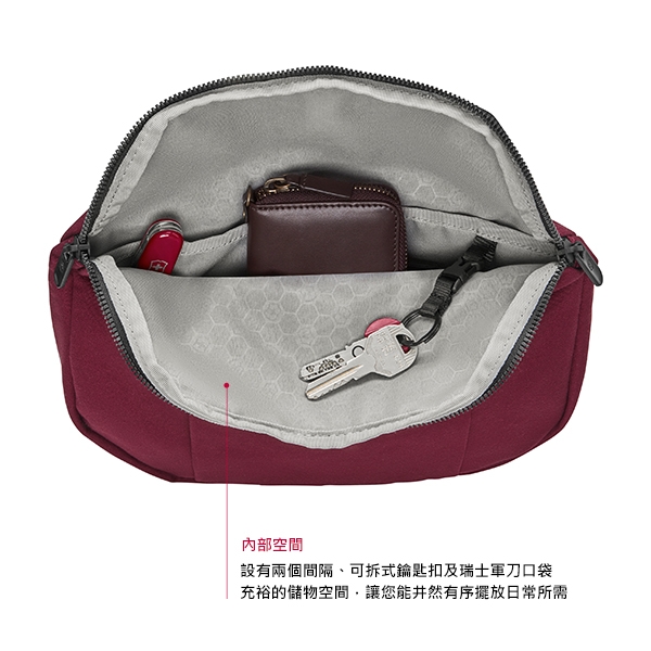 VICTORINOX瑞士維氏 Lifestyle Accessory 經典腰包-酒紅