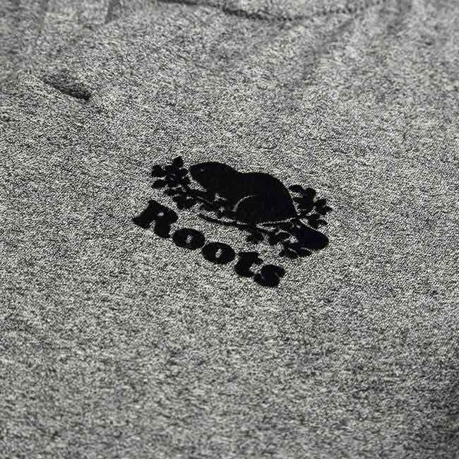 女裝Roots- 開領短袖T恤-灰色